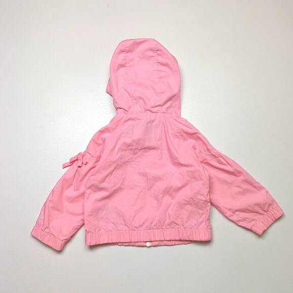 Vintage London Fog Windbreaker Jacket Girls Size 24m Pink Embroidered Hood - Picture 3 of 5